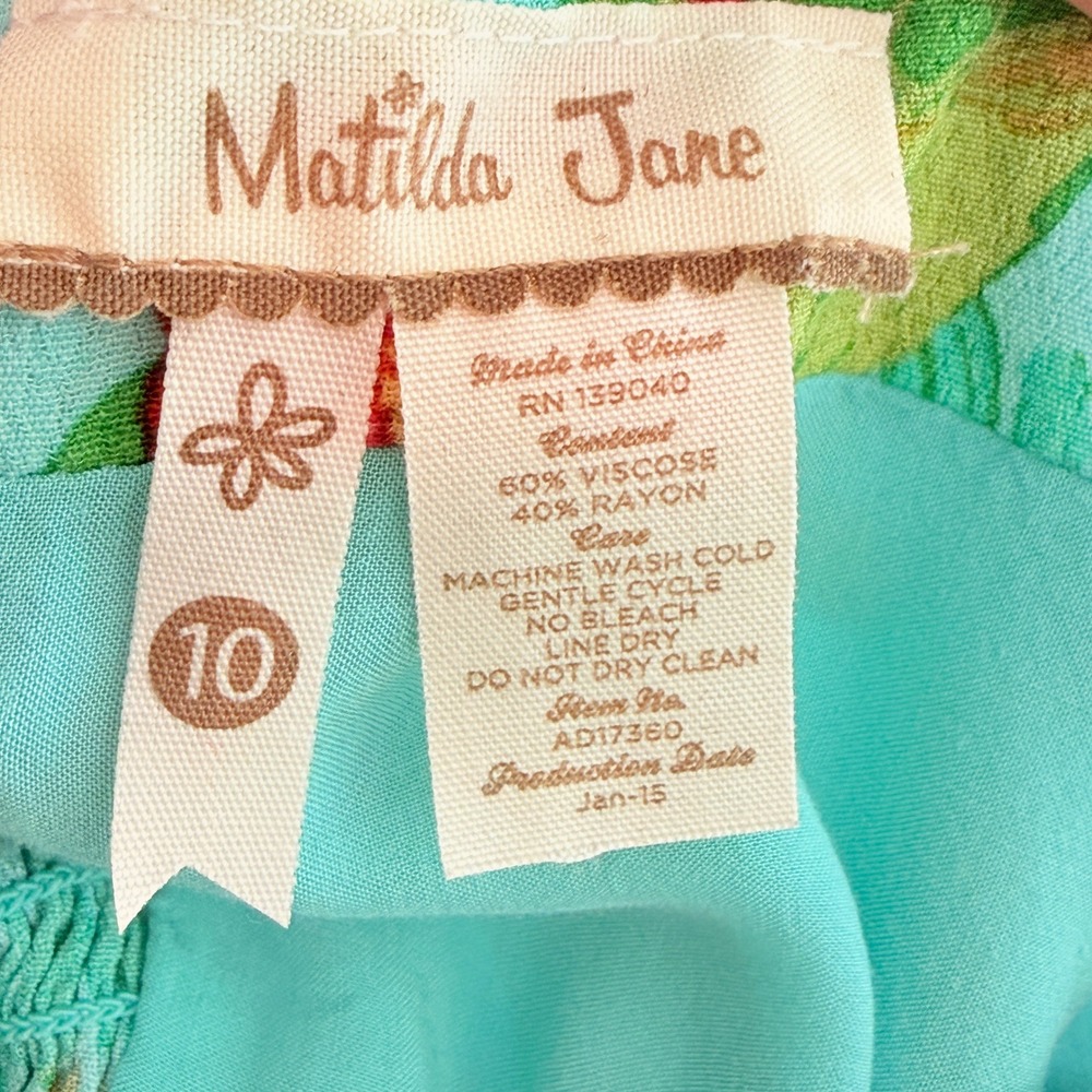 Matilda Jane The Bay Hawaiian Hello Lovely floral Women 10 Tropical Sundress - Picture 4 of 13